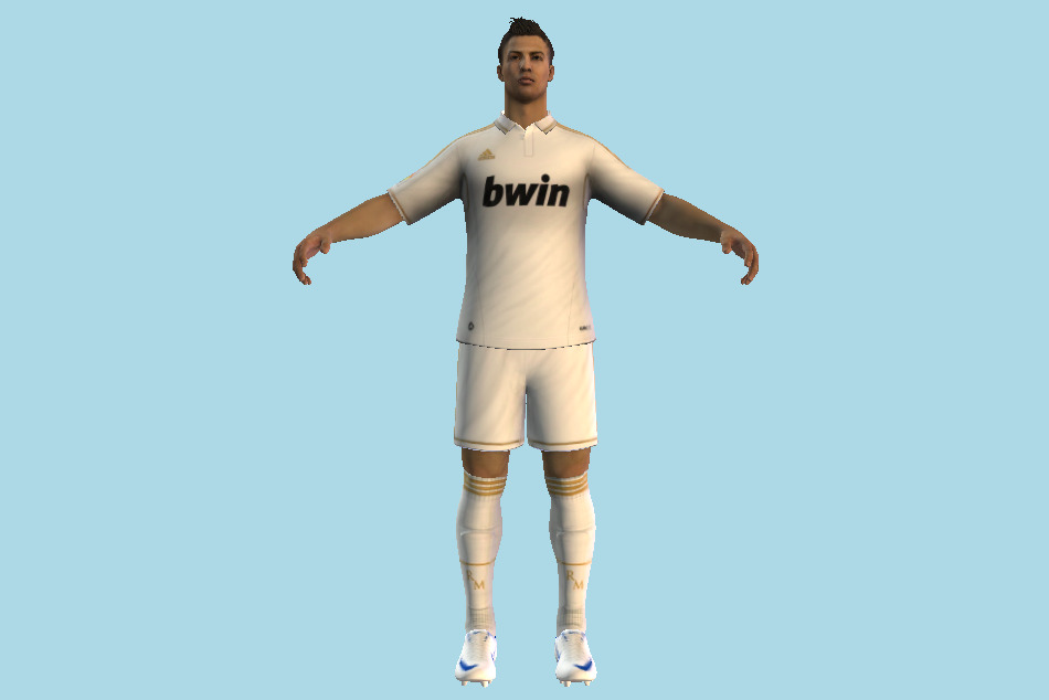 Cristiano Ronaldo Soccer Man 3d model