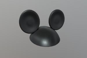 Mouse Ears hat, other, prop, mickey, ears, disney, beanie, disneyland, mickeymouse, disneycharacters, lowpoly, plastic, black, gameready, mousears