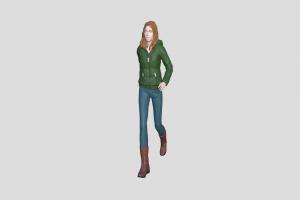 female 2 people, woman, peoples, poly-art, character, low-poly