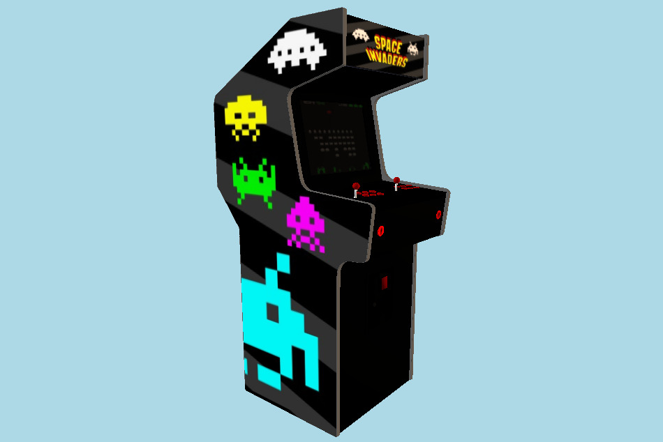 Arcade Invaders 3d model