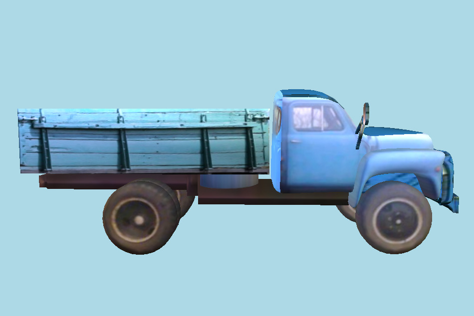 GAZ-53 GAZik Truck 3d model