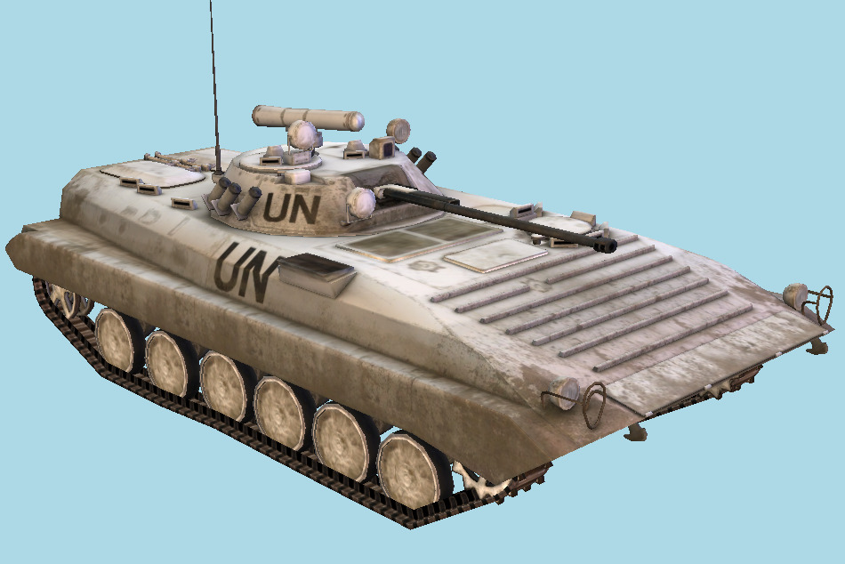 BMP-2 (UNO) Military Tank 3d model