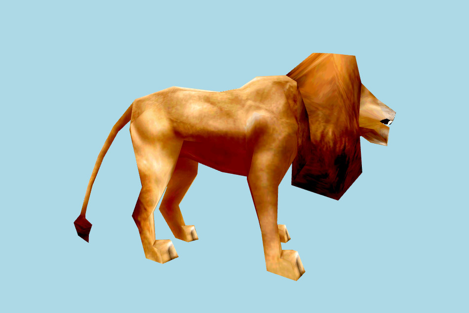 Lion HL MDL 3d model