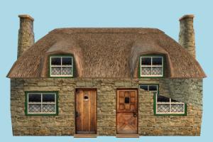 Medieval House house, home, building, build, apartment, flat, residence, domicile, structure