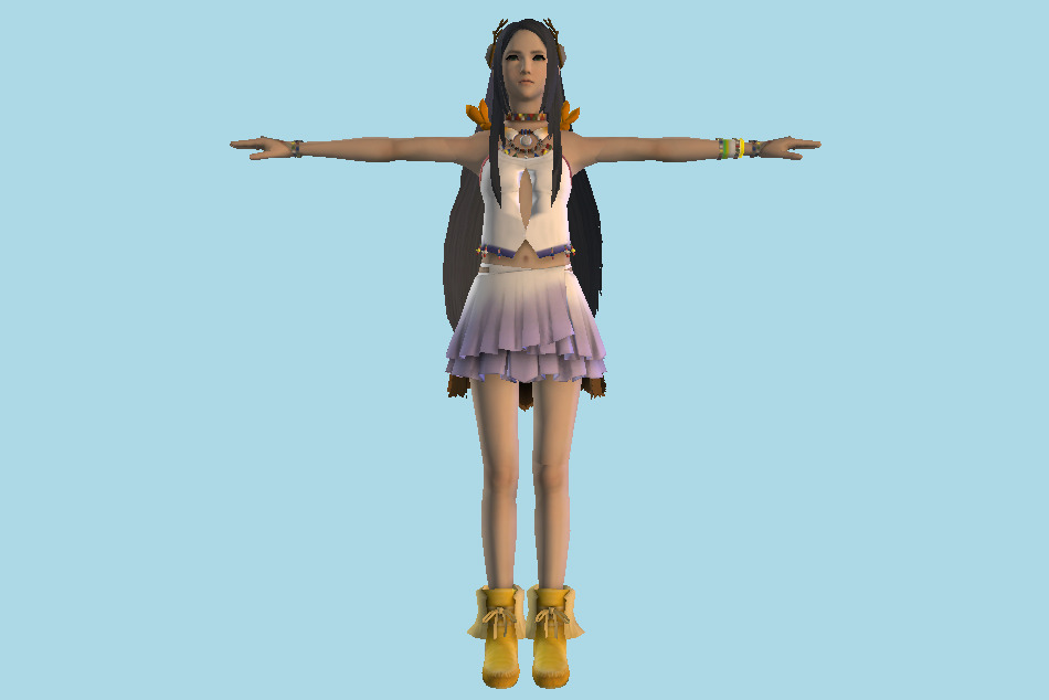 Final Fantasy XIII-2 - Paddra Nsu-Yeul Hentai Girl 3d model