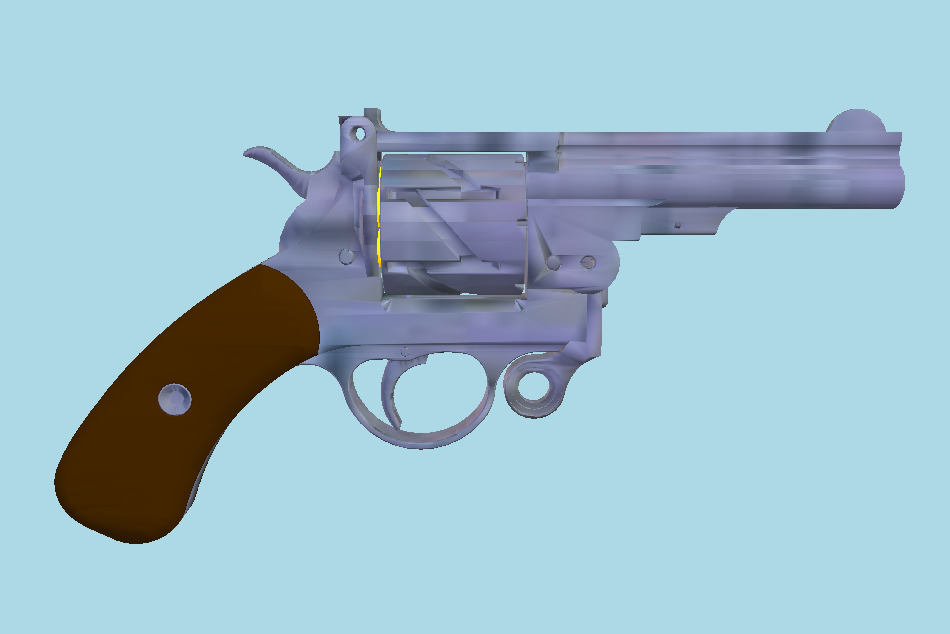 Mauser C78 10.6mm Assembly Revolver 3d model