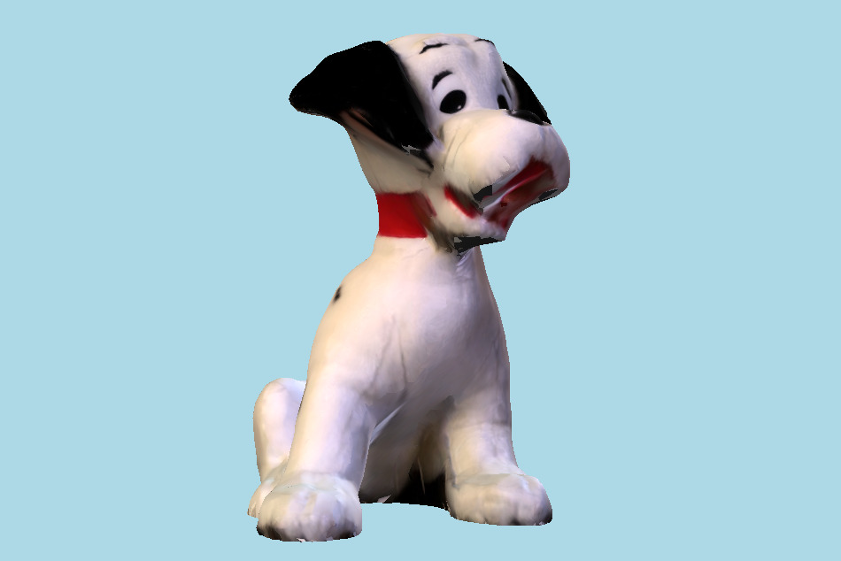 Dalmatian Dog Statue 3d model
