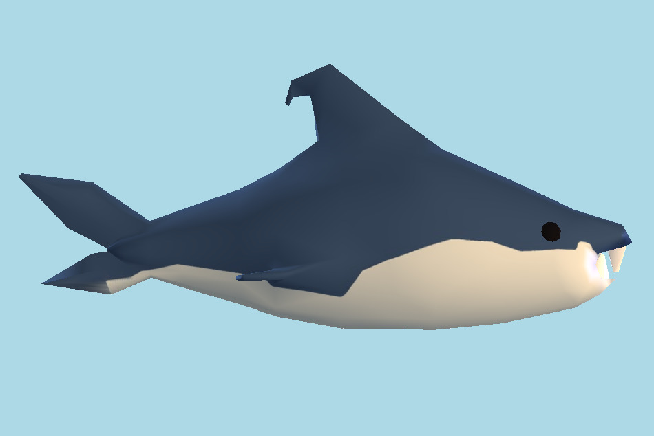 Shark Stuffed 3d model