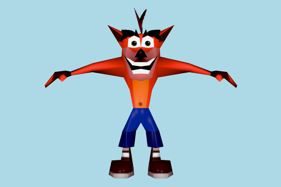 Crash Bandicoot Main Menu 3d model