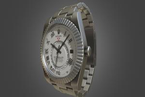 Rolex Sky-Dweller Watch 3dscanner, jewellery, leather, luxury, jewelry, fashion, 3dscanning, mechanism, watches, mens, scaning, substance-designer, timepiece, low-poly-model, substance-painter-2, low-poly-blender, substancepainter, low-poly, 3d, 3dsmax, blender, lowpoly, substance-painter, scan, 3dscan, man, watch, rolexwatch, 3dwatch