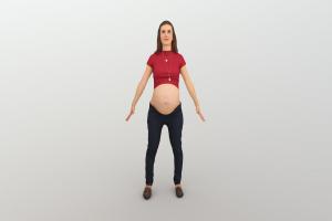 No457 chick, happy, pose, t, pregnant, t-pose, a, tpose, pregnancy, a-pose, apose, girl, human, lady, duesoon