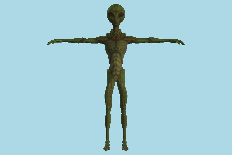 Alien 9 T-Pose 3d model