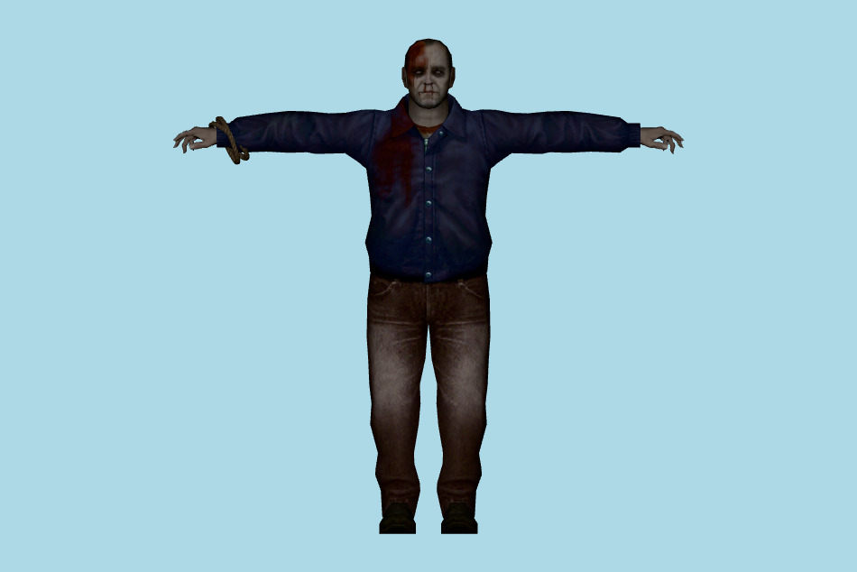 Zombie Man 3d model