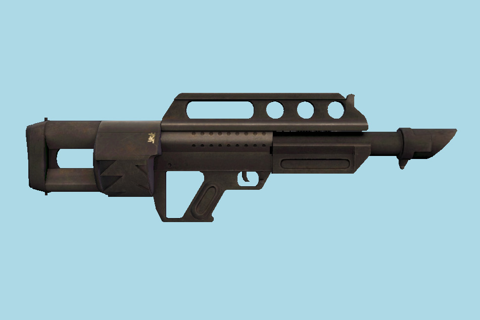 Gun Jackhammer MK3A1 AEK 3d model