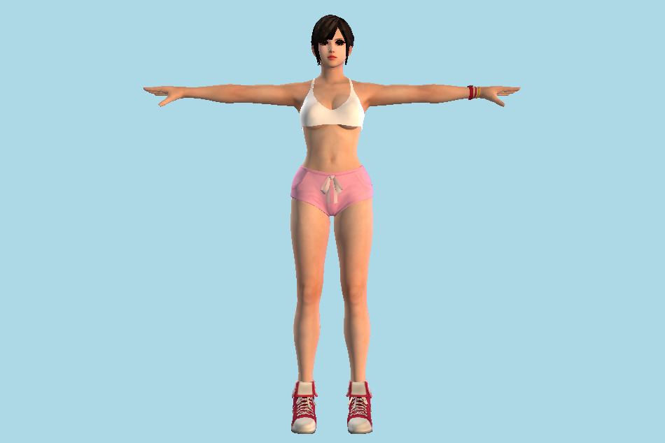 Tsukushi Hentai Girl 3d model