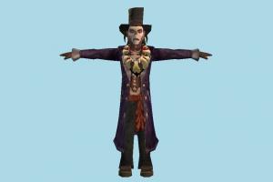 Voodoo Doctor clown, halloween, wizard, magician, character, male, man, people, human