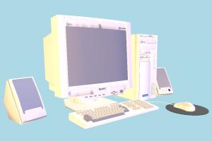 Desktop Computer Computer, desktop, office, electronic, object