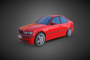 BMW 3-Series E46 prop, german, realistic, europe, game-model, asset, pbr, lowpoly, car