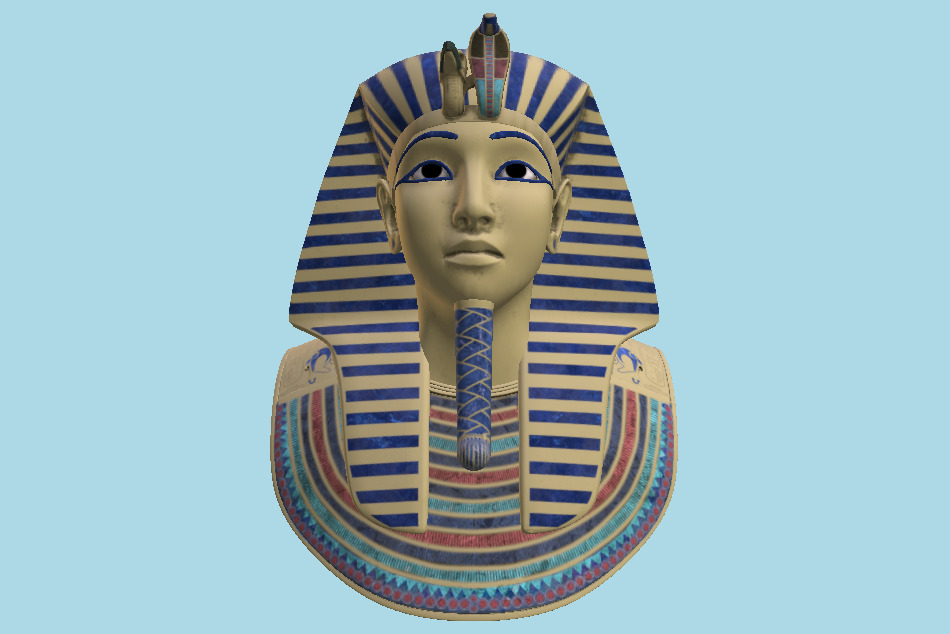 Tutankhamun Pharaoh Golden Mask 3d model
