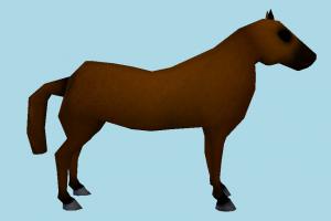 Horse Low-poly horse, hourse, animal, animals, wild, nature, mammal, ruminant, zoology, africa, forest, jungle, predator, prey, low-poly
