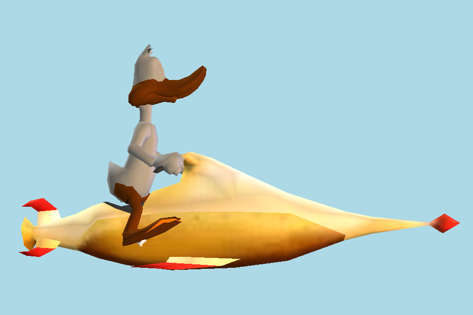 Looney Tunes: Space Race Daffy Duck 3d model