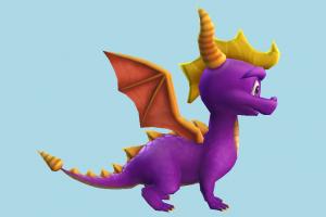 Spyro spyro, dragon, monster, animal, animals, cartoon