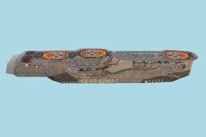 Aircraft Carrier ship, watercraft, boat, sailboat, vessel, sail, sea, maritime, aircraft, carrier, lowpoly