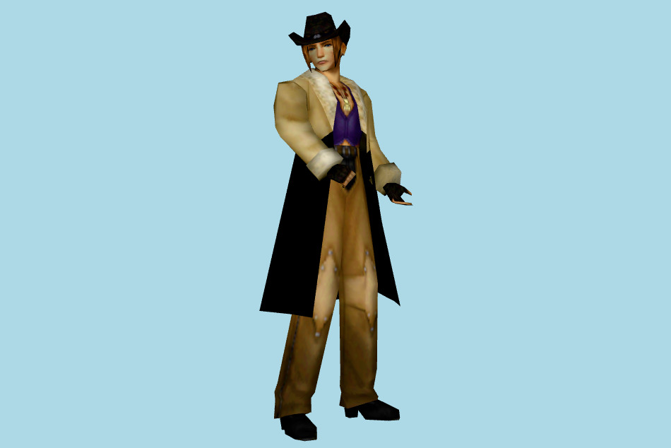 fiFinal Fantasy VIII - Irvine Kinneas 3d model