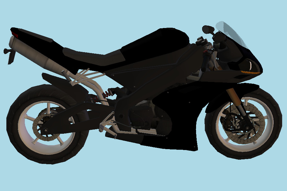 Motorcycle Racing Bike 3d model