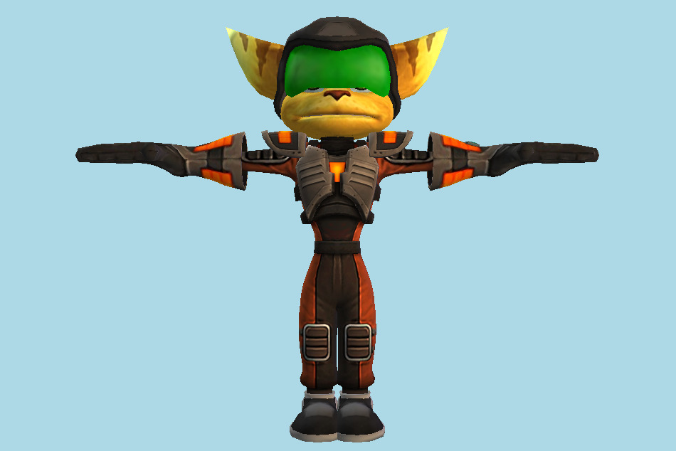 Ratchet and Clank: Going Commando Duraplate Armor 3d model