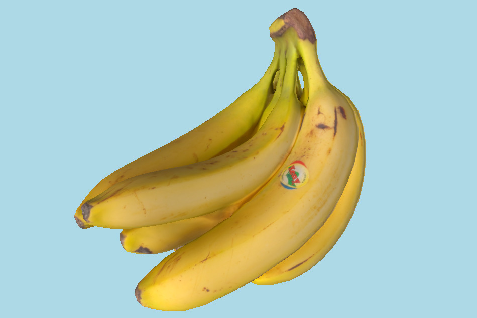 Bunch of Bananas 3d model