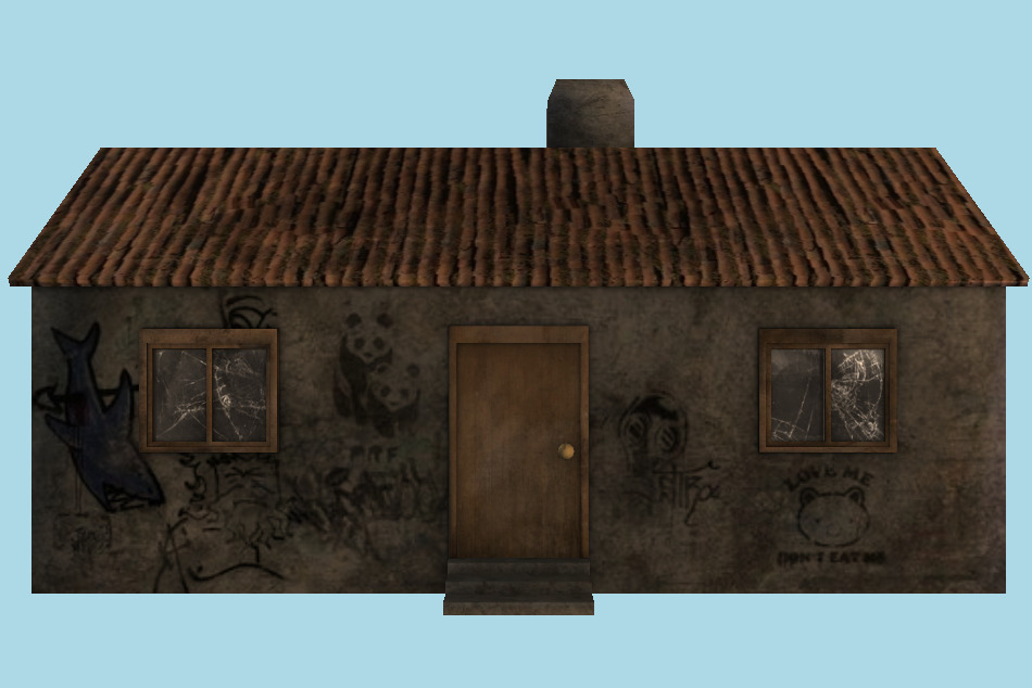 Small Old House 3d model