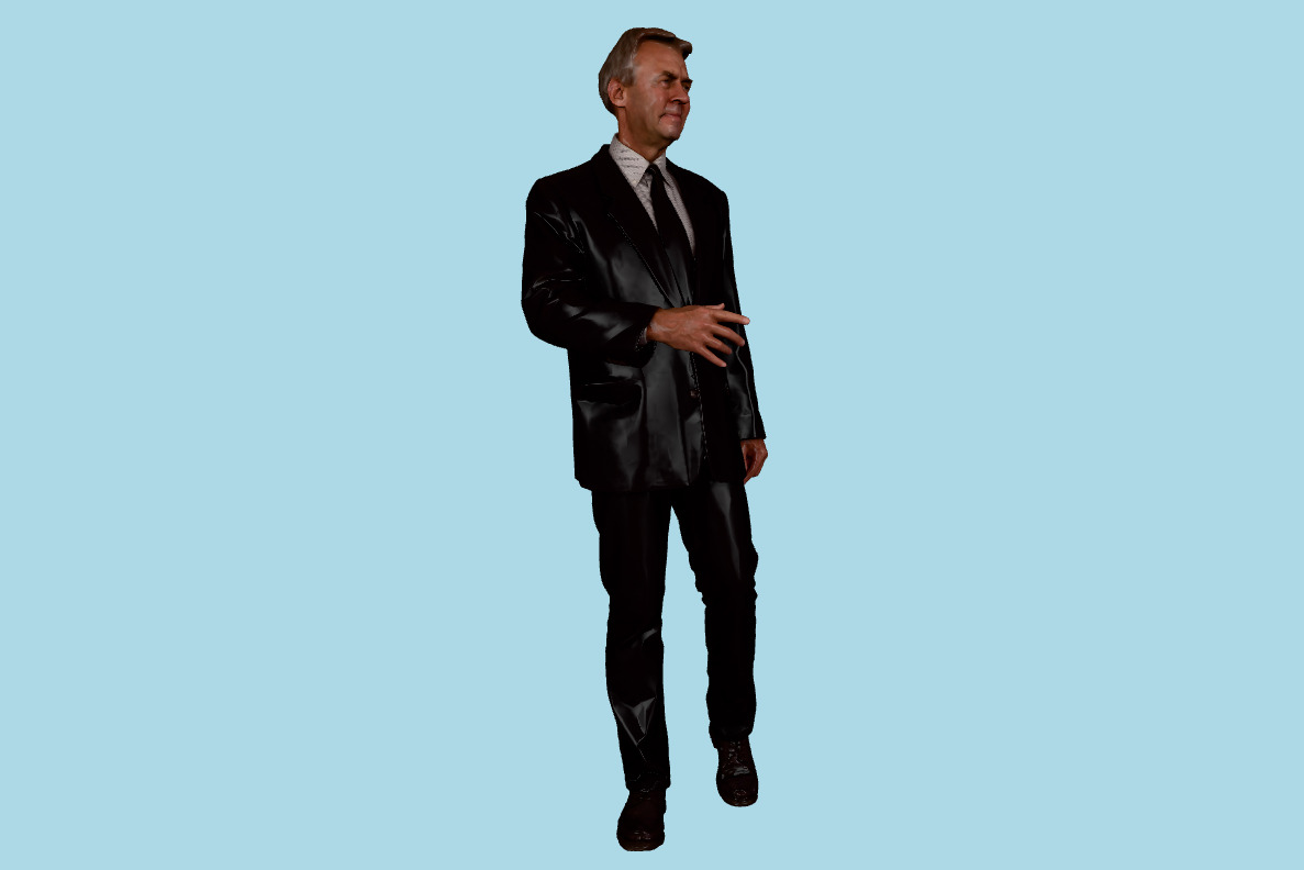 Business Man Posed 00043_40 3d model