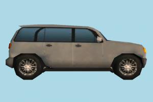 Car Lowpoly car, truck, vehicle, van, transport, carriage, lowpoly