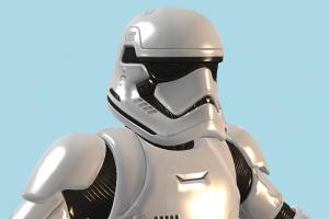 First Order Trooper Fortnite, robot, mesh, ai, character