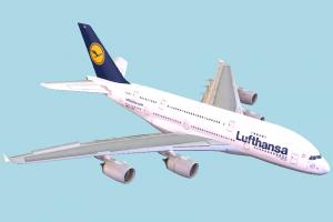 Airbus 380-8 Lufthansa airbus, airliner, airport, plane, airplane, aircraft, air, liner, craft, vessel