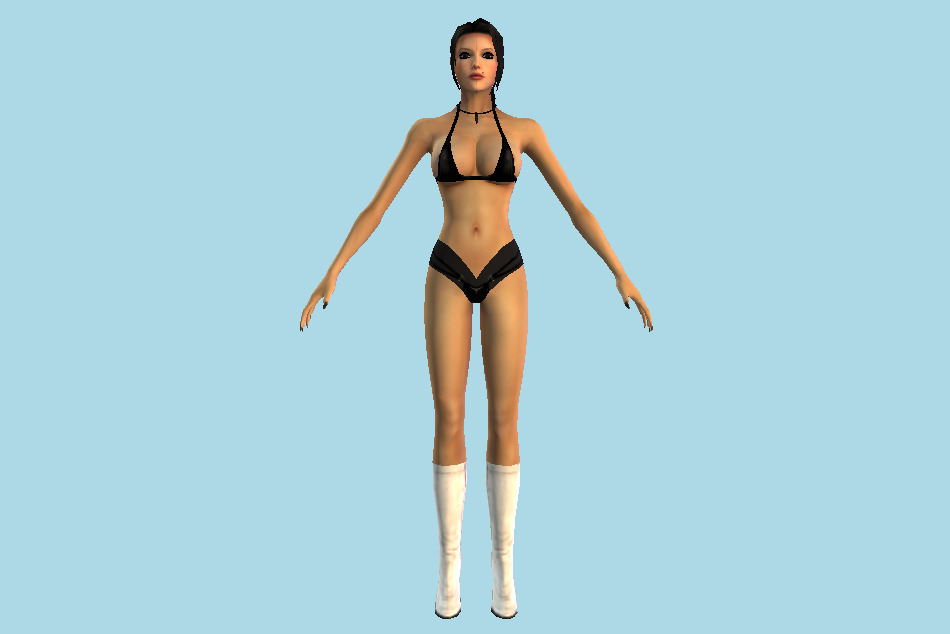 Elexis Bikini Girl 3d model