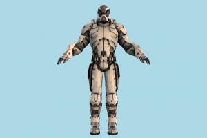 Mass Effect Robot robot, android, mech, mechanical, fighter, soldier, male, human, people, character
