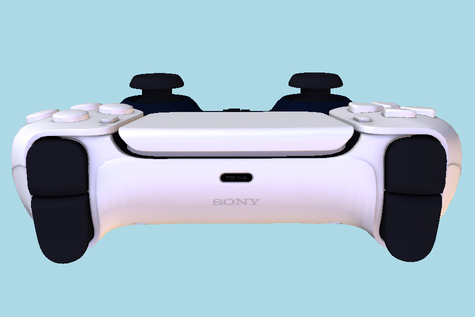 PS5 Controller 3D Model
