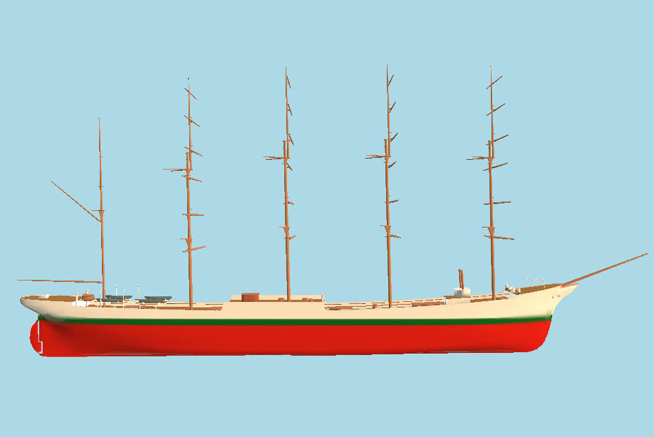 Cap Horn Ship 3d model