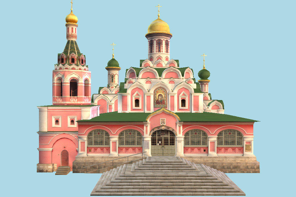 Kazan Cathedral in Moscow 3d model