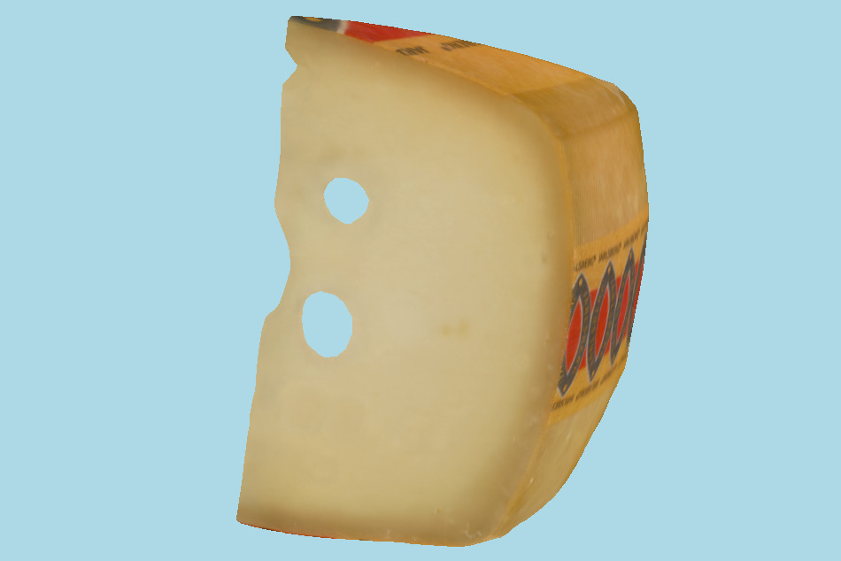 Jarlsberg Cheese Slice 3d model