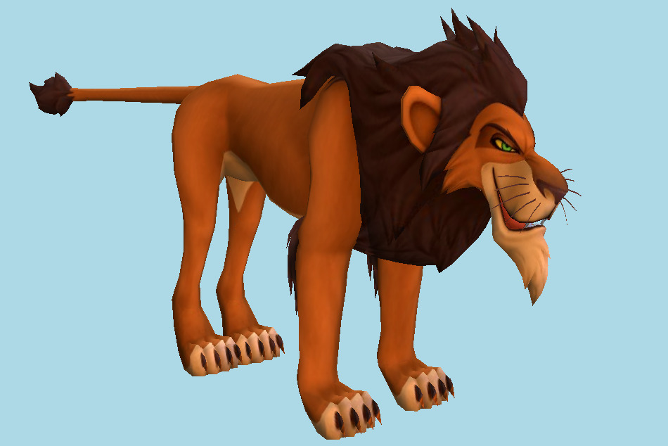 Scar The Lion-King Character 3d model