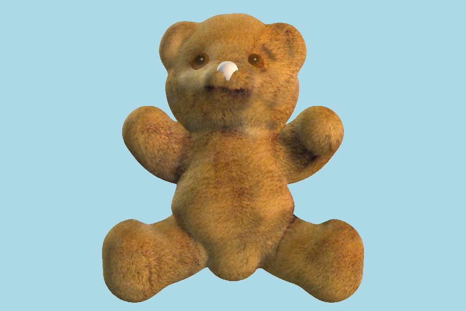 Stuffed Toy Teddy Bear 3d model