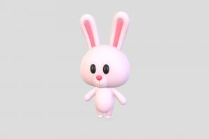 Character005 Rabbit rabbit, bunny, toon, cute, little, kid, mascot, easter, zoo, ear, hare, character, cartoon, animal