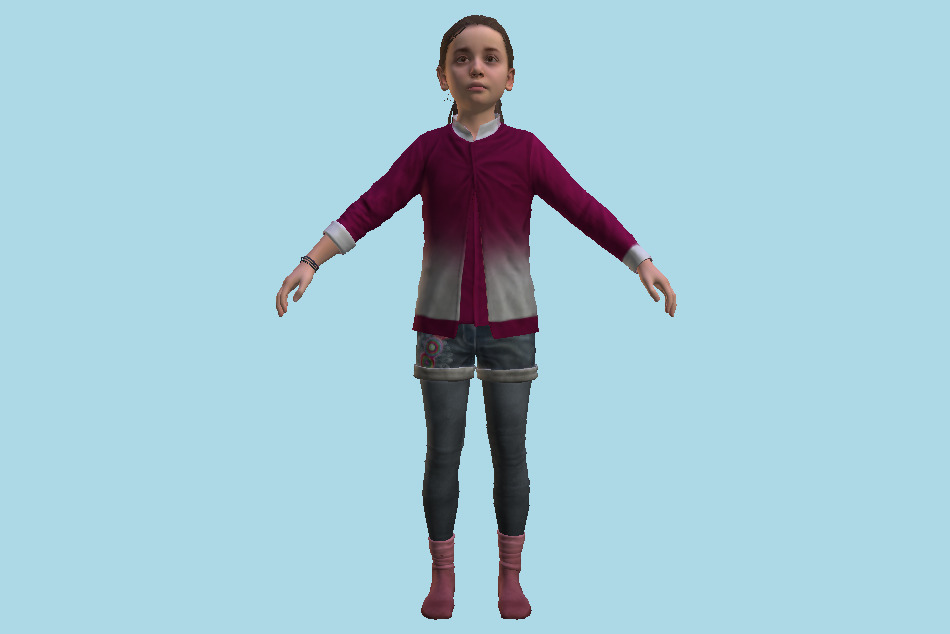 Detroit Become Human - DBH Alice Young Girl 3d model
