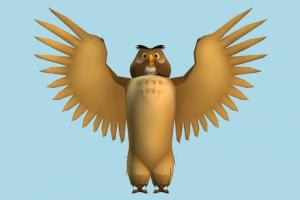 Owl owl, bird, animal-character, cartoon