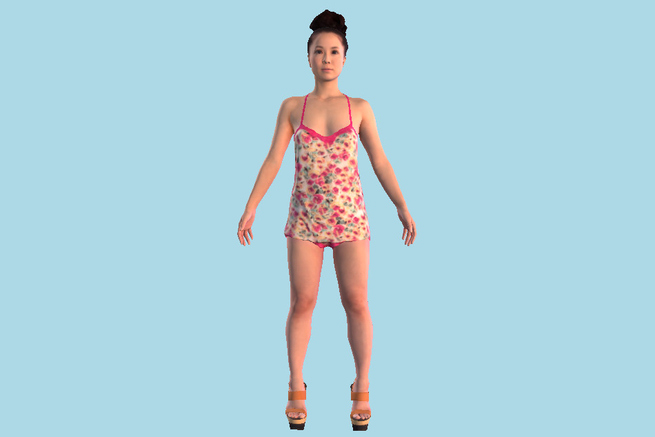 Female Girl 3d model
