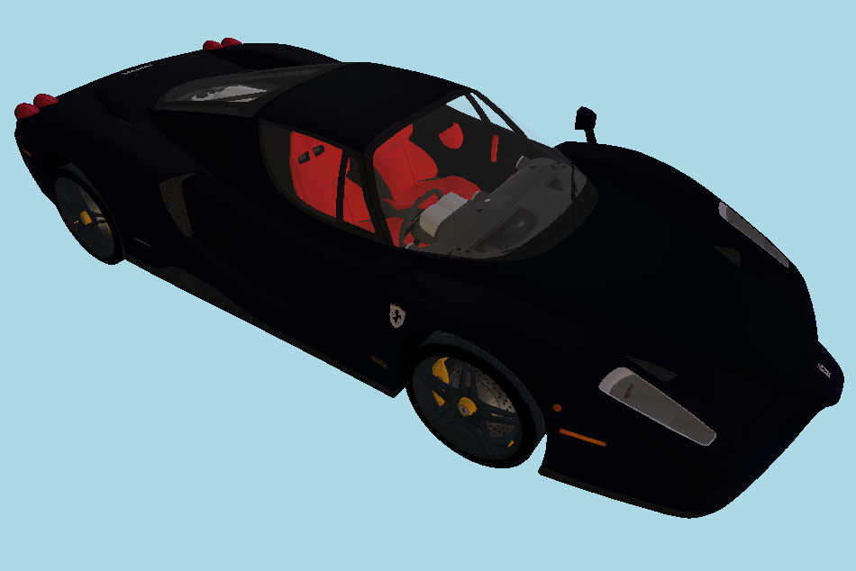 Enzo Ferrari Racing Car 3d model