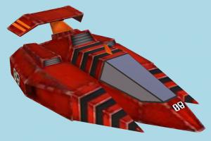SpaceShip spaceship, spacecraft, space, ship, craft, aircraft, airplane, plane, air, lowpoly, vessel